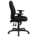 Flash Furniture BT-90297M-A-GG Swivel Office Chair w/ Mid Back - Black Polyester Upholstery thumbnail 3