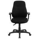 Flash Furniture BT-90297M-A-GG Swivel Office Chair w/ Mid Back - Black Polyester Upholstery thumbnail 5
