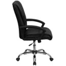Flash Furniture BT-9076-BK-GG Swivel Office Chair w/ Mid Back - Black LeatherSoft Upholstery thumbnail 3