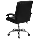 Flash Furniture BT-9076-BK-GG Swivel Office Chair w/ Mid Back - Black LeatherSoft Upholstery thumbnail 4