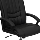 Flash Furniture BT-9076-BK-GG Swivel Office Chair w/ Mid Back - Black LeatherSoft Upholstery thumbnail 7