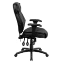 Flash Furniture BT-9835H-GG Swivel Office Chair w/ High Back - Black LeatherSoft Upholstery thumbnail 3