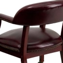 Flash Furniture B-Z100-OXBLOOD-GG Rolling Conference Chair w/ Burgundy Vinyl Upholstery & Mahogany Wood Frame thumbnail 8