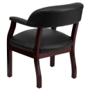 Flash Furniture B-Z105-BLACK-GG Conference Chair w/ Black Vinyl Upholstery & Mahogany Wood Frame thumbnail 4