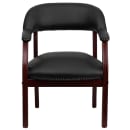 Flash Furniture B-Z105-BLACK-GG Conference Chair w/ Black Vinyl Upholstery & Mahogany Wood Frame thumbnail 5