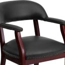 Flash Furniture B-Z105-BLACK-GG Conference Chair w/ Black Vinyl Upholstery & Mahogany Wood Frame thumbnail 7