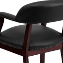 Flash Furniture B-Z105-BLACK-GG Conference Chair w/ Black Vinyl Upholstery & Mahogany Wood Frame thumbnail 8