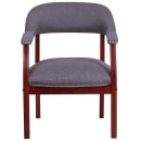 Flash Furniture B-Z105-GY-GG Conference Chair w/ Gray Polyester Upholstery & Mahogany Wood Frame thumbnail 5