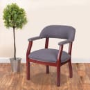 Flash Furniture B-Z105-GY-GG Conference Chair w/ Gray Polyester Upholstery & Mahogany Wood Frame thumbnail 9