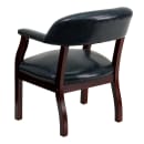 Flash Furniture B-Z105-NAVY-GG Conference Chair w/ Navy Blue Vinyl Upholstery & Mahogany Wood Frame thumbnail 4