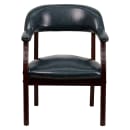 Flash Furniture B-Z105-NAVY-GG Conference Chair w/ Navy Blue Vinyl Upholstery & Mahogany Wood Frame thumbnail 5