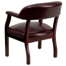 Flash Furniture B-Z105-OXBLOOD-GG Conference Chair w/ Burgundy Vinyl Upholstery & Mahogany Wood Frame thumbnail 4