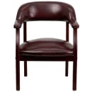 Flash Furniture B-Z105-OXBLOOD-GG Conference Chair w/ Burgundy Vinyl Upholstery & Mahogany Wood Frame thumbnail 5