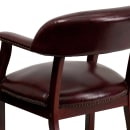 Flash Furniture B-Z105-OXBLOOD-GG Conference Chair w/ Burgundy Vinyl Upholstery & Mahogany Wood Frame thumbnail 8