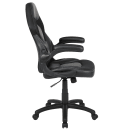 Flash Furniture CH-00095-BK-GG Swivel Gaming Chair w/ Black LeatherSoft Back & Seat - Black Base w/ Casters thumbnail 3