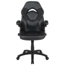 Flash Furniture CH-00095-BK-GG Swivel Gaming Chair w/ Black LeatherSoft Back & Seat - Black Base w/ Casters thumbnail 5