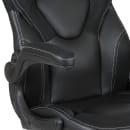 Flash Furniture CH-00095-BK-GG Swivel Gaming Chair w/ Black LeatherSoft Back & Seat - Black Base w/ Casters thumbnail 7