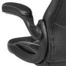 Flash Furniture CH-00095-BK-GG Swivel Gaming Chair w/ Black LeatherSoft Back & Seat - Black Base w/ Casters thumbnail 8