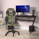 Flash Furniture CH-00095-CAM-RLB-GG Swivel Gaming Chair w/ Black & Camo LeatherSoft Back & Seat - Black Base thumbnail 4