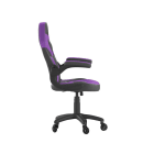 Flash Furniture CH-00095-PR-RLB-GG Swivel Gaming Chair w/ Black & Purple LeatherSoft Back & Seat - Black Base thumbnail 3