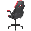 Flash Furniture CH-00095-RED-GG Swivel Gaming Chair w/ Black & Red LeatherSoft Back & Seat - Black Base w/ Casters thumbnail 4