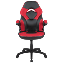 Flash Furniture CH-00095-RED-GG Swivel Gaming Chair w/ Black & Red LeatherSoft Back & Seat - Black Base w/ Casters thumbnail 5