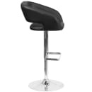 Flash Furniture CH-122070-BK-GG Swivel Bar Stool w/ Rounded Back & Black Vinyl Seat, Chrome thumbnail 3