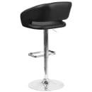 Flash Furniture CH-122070-BK-GG Swivel Bar Stool w/ Rounded Back & Black Vinyl Seat, Chrome thumbnail 4