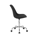 Flash Furniture CH-152783-BK-GG Swivel Tapered Back Task Chair - 24"W x 24"D x 36 1/2"H, Black Fabric thumbnail 2