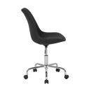 Flash Furniture CH-152783-BK-GG Swivel Tapered Back Task Chair - 24"W x 24"D x 36 1/2"H, Black Fabric thumbnail 5