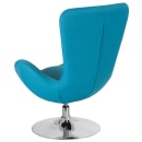 Flash Furniture CH-162430-AQ-FAB-GG Swivel Reception Arm Chair - Aqua Fabric Upholstery thumbnail 4