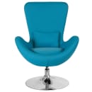 Flash Furniture CH-162430-AQ-FAB-GG Swivel Reception Arm Chair - Aqua Fabric Upholstery thumbnail 5