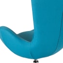 Flash Furniture CH-162430-AQ-FAB-GG Swivel Reception Arm Chair - Aqua Fabric Upholstery thumbnail 8