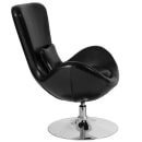 Flash Furniture CH-162430-BK-LEA-GG Swivel Reception Arm Chair - Black LeatherSoft Upholstery thumbnail 6