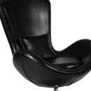 Flash Furniture CH-162430-BK-LEA-GG Swivel Reception Arm Chair - Black LeatherSoft Upholstery thumbnail 7