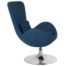 Flash Furniture CH-162430-BL-FAB-GG Swivel Reception Arm Chair - Blue Fabric Upholstery thumbnail 4