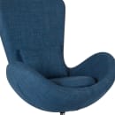 Flash Furniture CH-162430-BL-FAB-GG Swivel Reception Arm Chair - Blue Fabric Upholstery thumbnail 7