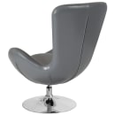 Flash Furniture CH-162430-GY-LEA-GG Swivel Reception Arm Chair - Gray LeatherSoft Upholstery thumbnail 4