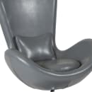 Flash Furniture CH-162430-GY-LEA-GG Swivel Reception Arm Chair - Gray LeatherSoft Upholstery thumbnail 7