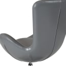 Flash Furniture CH-162430-GY-LEA-GG Swivel Reception Arm Chair - Gray LeatherSoft Upholstery thumbnail 8