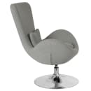 Flash Furniture CH-162430-LTGY-FAB-GG Swivel Reception Arm Chair - Light Gray Fabric Upholstery thumbnail 3