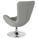 Flash Furniture CH-162430-LTGY-FAB-GG Swivel Reception Arm Chair - Light Gray Fabric Upholstery thumbnail 4