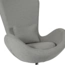 Flash Furniture CH-162430-LTGY-FAB-GG Swivel Reception Arm Chair - Light Gray Fabric Upholstery thumbnail 7