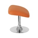 Flash Furniture CH-162430-O-OR-FAB-GG Ottoman w/ Round Chrome Base - 19 1/2"W x 15"D x 17 1/2"H, Orange Fabric thumbnail 2
