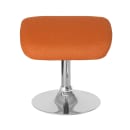Flash Furniture CH-162430-O-OR-FAB-GG Ottoman w/ Round Chrome Base - 19 1/2"W x 15"D x 17 1/2"H, Orange Fabric thumbnail 3
