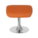 Flash Furniture CH-162430-O-OR-FAB-GG Ottoman w/ Round Chrome Base - 19 1/2"W x 15"D x 17 1/2"H, Orange Fabric thumbnail 5
