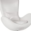 Flash Furniture CH-162430-WH-LEA-GG Swivel Reception Arm Chair - White LeatherSoft Upholstery thumbnail 7