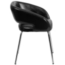 Flash Furniture CH-162731-BK-GG Reception Chair w/ Black LeatherSoft Upholstery - Chrome Legs thumbnail 3