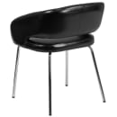 Flash Furniture CH-162731-BK-GG Reception Chair w/ Black LeatherSoft Upholstery - Chrome Legs thumbnail 4