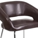 Flash Furniture CH-162731-BN-GG Reception Chair w/ Brown LeatherSoft Upholstery - Chrome Legs thumbnail 7